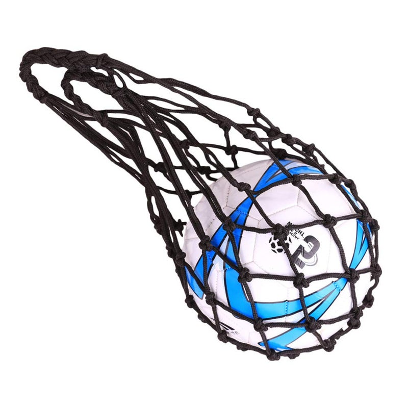 VORCOOL Sports Mesh Equipment Bag Volleyball Basketball Football Soccer Storage Net Bag Ball Carry Mesh for Single Ball (Black) - Image 3